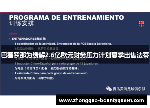 巴塞罗那为缓解2.6亿欧元财务压力计划夏季出售法蒂 巴塞罗那为缓解2.6亿欧元财务压力计划夏季出售法蒂